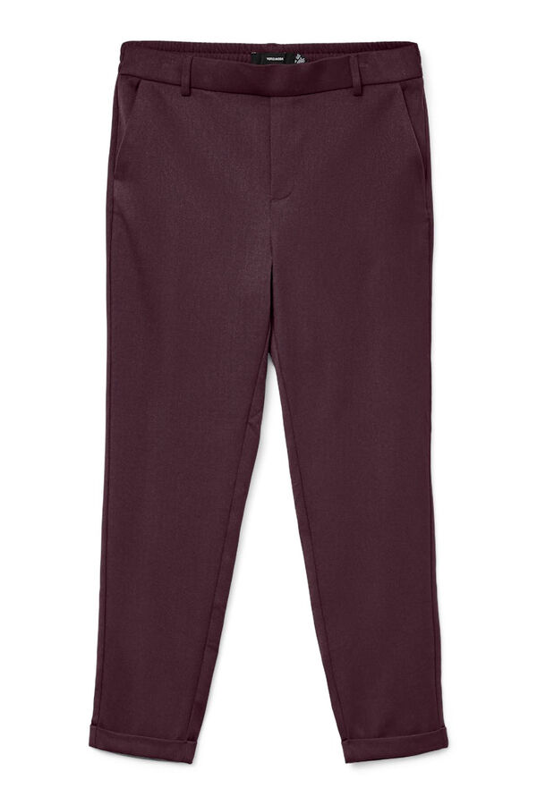 Vero Moda Calças compridas retas  Roxo