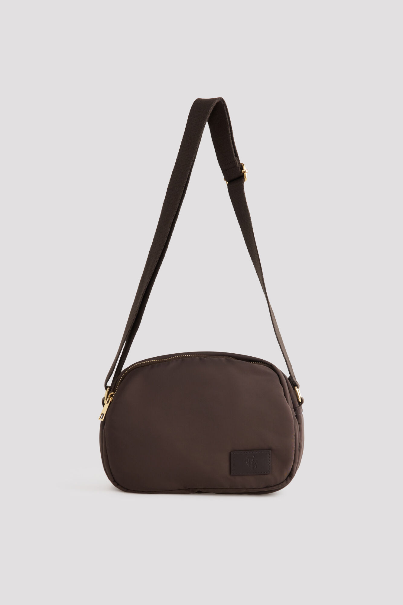 Cortefiel Puffer fabric crossbody bag