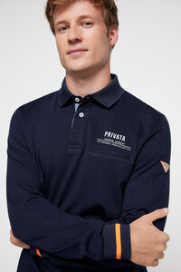Cortefiel Plain navy "privata" polo shirt  Blue