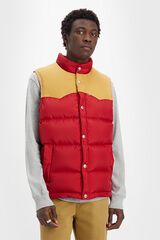 Levi's Colete acolchoado bicolor Vermelho
