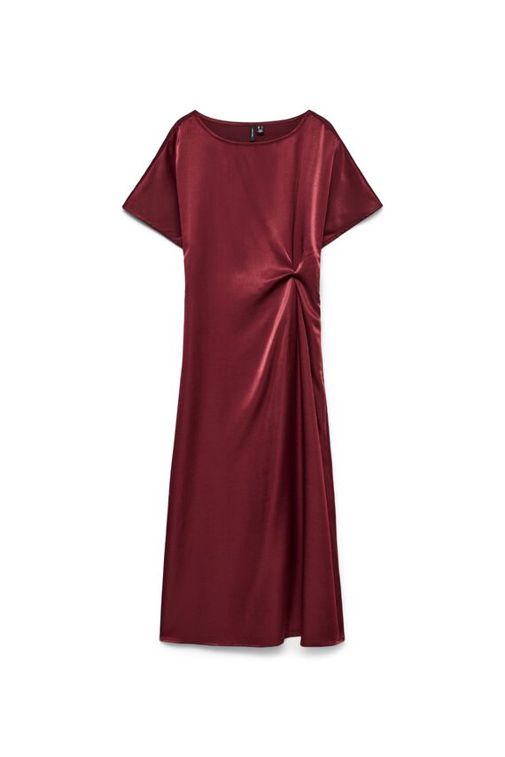 Vestido midi satinado