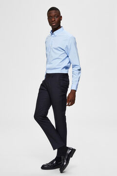 Cortefiel Slim fit shirt Blue