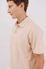 Cortefiel Camisa polo piqué liso Tostado