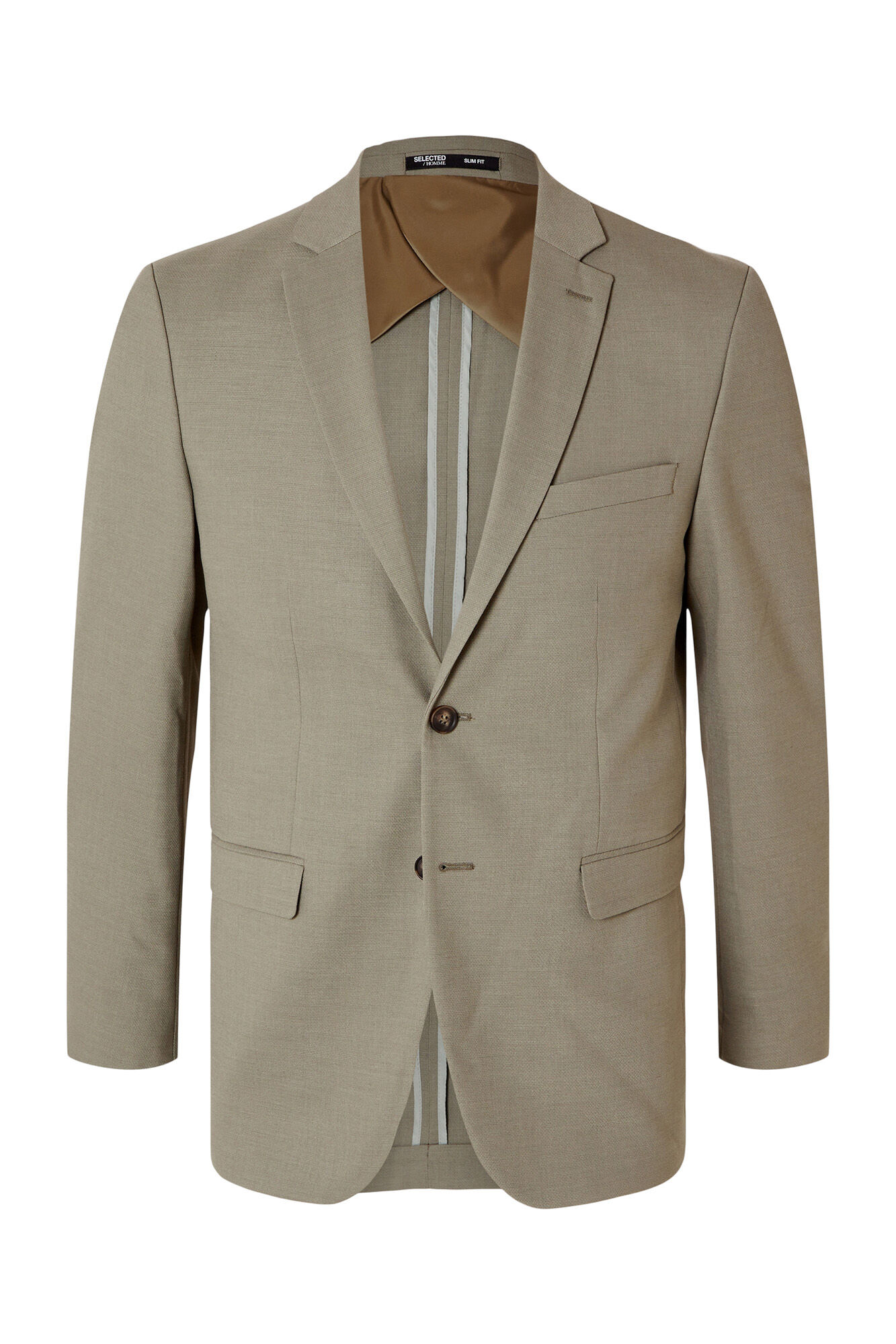 Selected Blazer de fato Slim Fit confecionado com l&atilde;