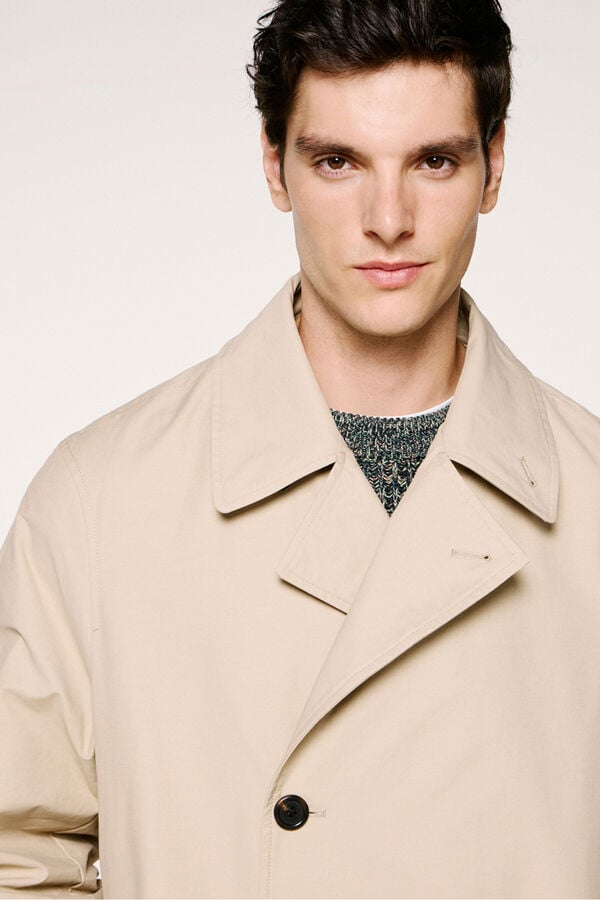 Selected Gabardina de algodão orgânico  Cinzento