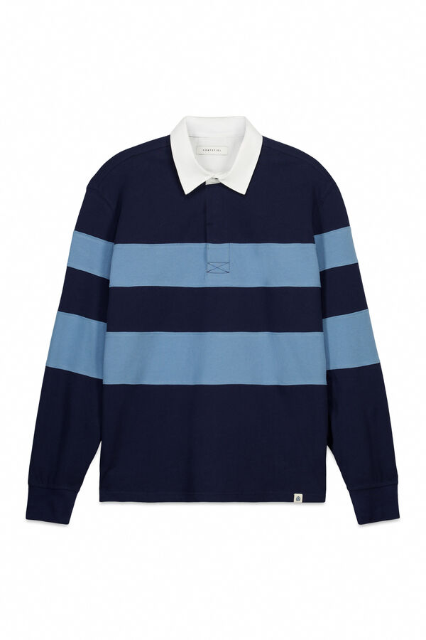 Cortefiel Rugby shirt  Navy