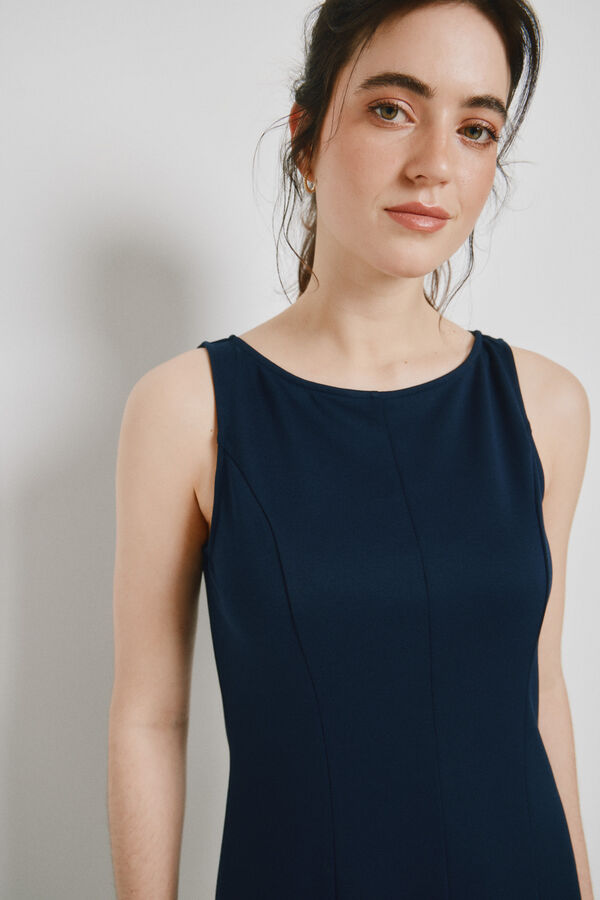 Vero Moda Vestido curto peplum Azul