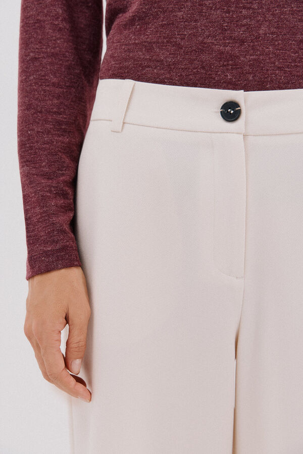 Cortefiel Women's trousers White