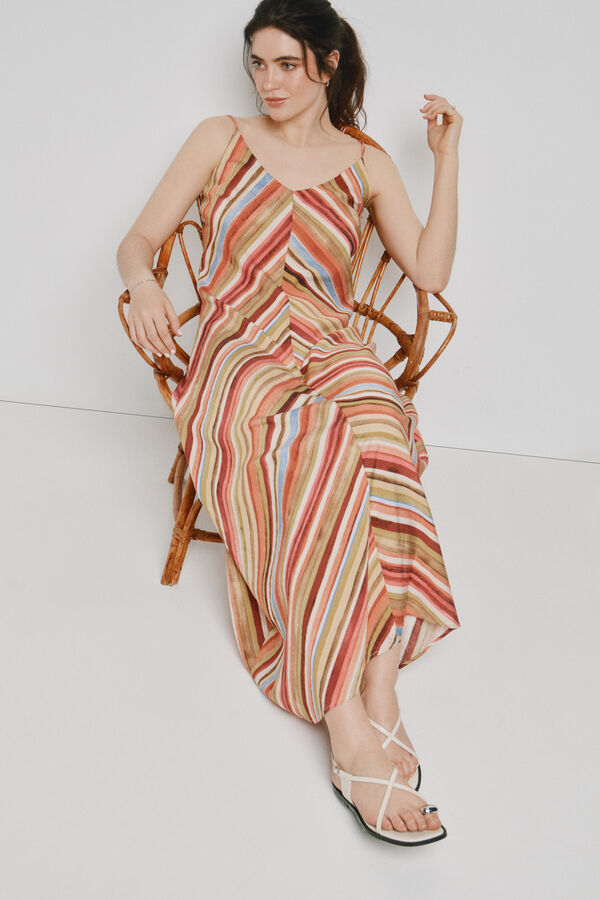 Vero Moda Ankle-length strap dress Orange