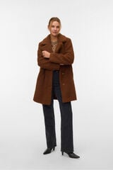 Vero Moda Sobretudo de borrego  Castanho