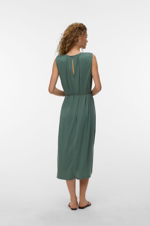 Vero Moda Vestido 7/8 sem mangas Verde
