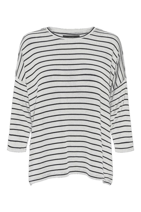 Vero Moda Camisola de malha manga 3/4 Branco