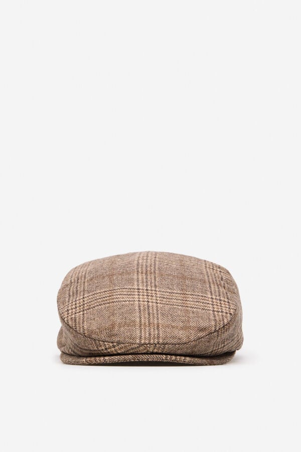 Cortefiel Classic fabric cap Camel