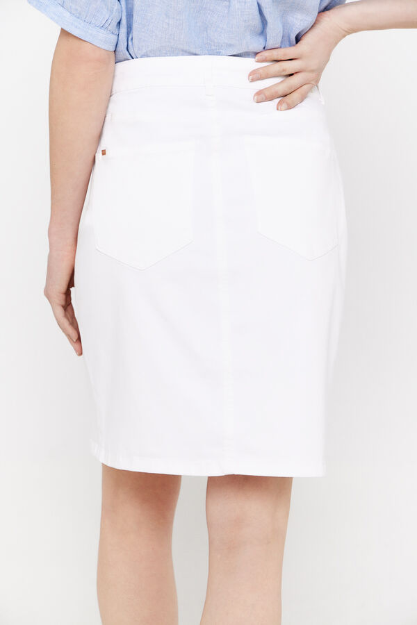Cortefiel Comfort skirt White