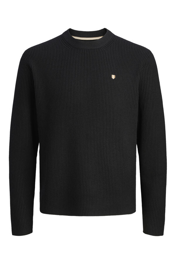 Jack & Jones Jersey de punto estructurado Negro