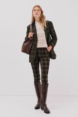 Cortefiel Comfort stretch pants Printed green