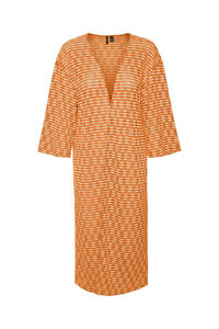 Cortefiel Kimono de crochet Naranja