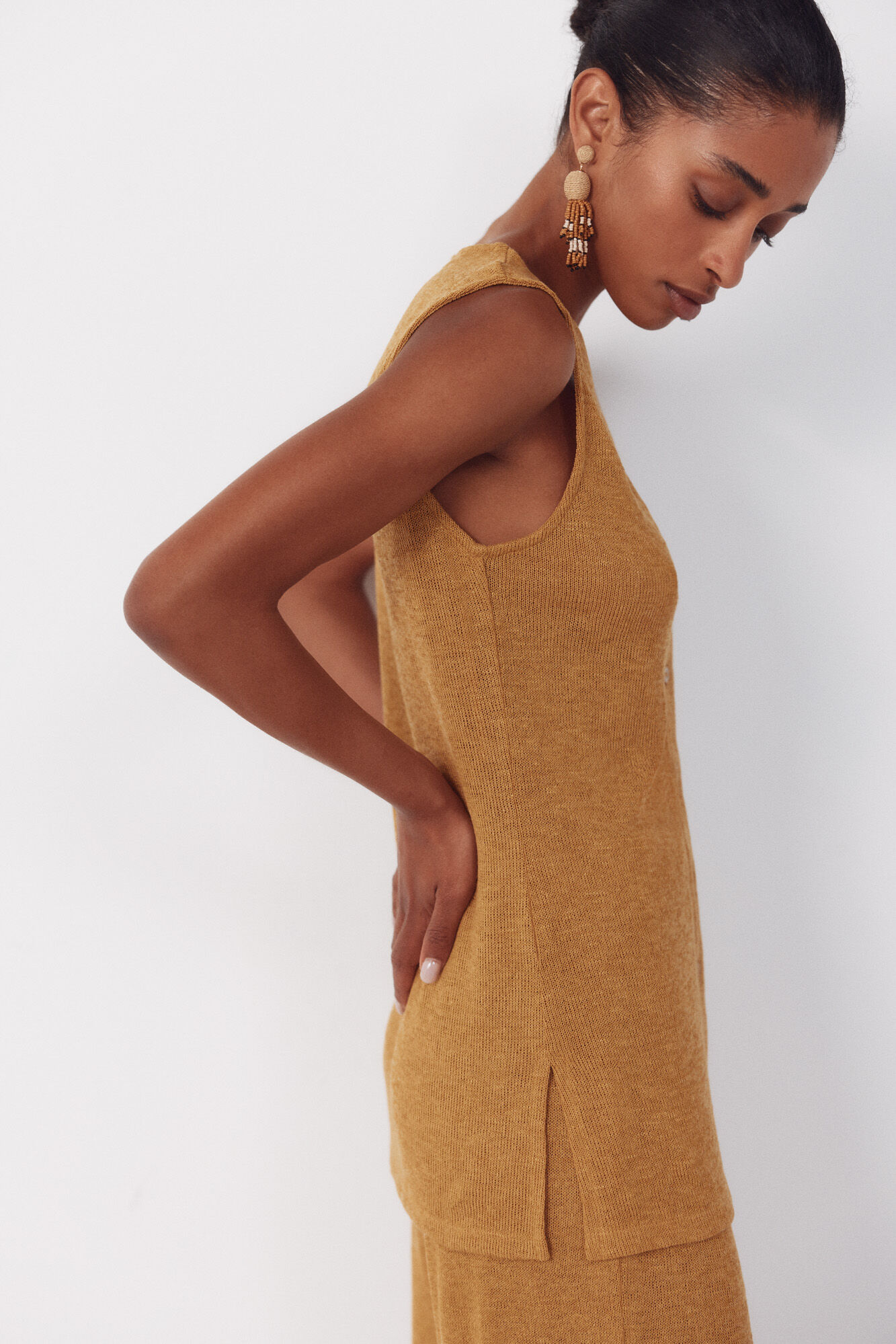 Cortefiel Rustic - look knitted vest