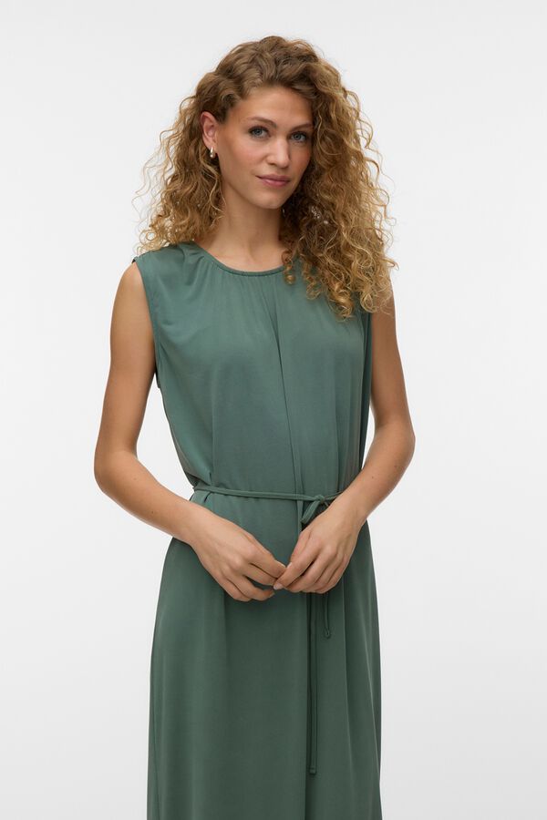 Vero Moda Vestido 7/8 sem mangas Verde