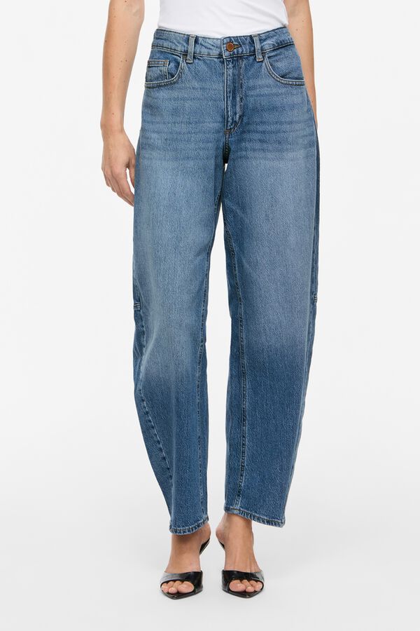 Vila Jeans barrel fit Azul