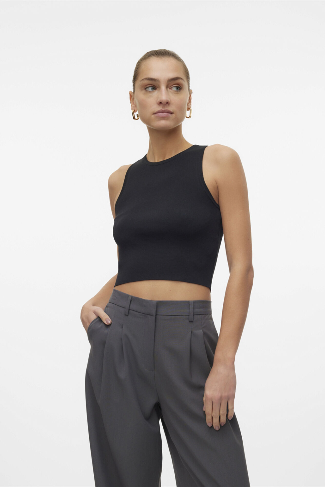 Vero Moda Crop top de malha 