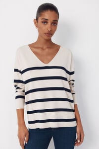 Cortefiel Camisola de malha decote bico