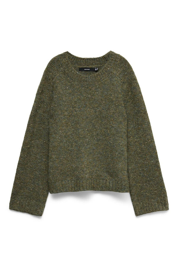 Vero Moda Jersey de punto con lana y estilo ancho Verde