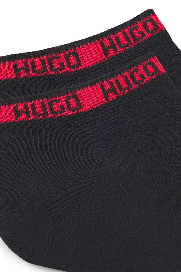 HUGO Pack de duas meias Preto
