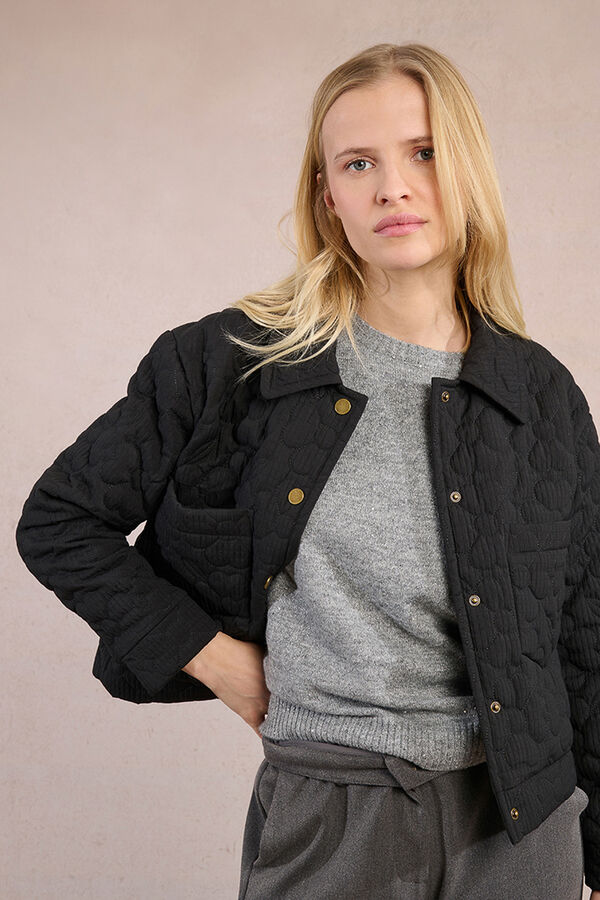 Molly Bracken Casaco acolchoada floral Preto