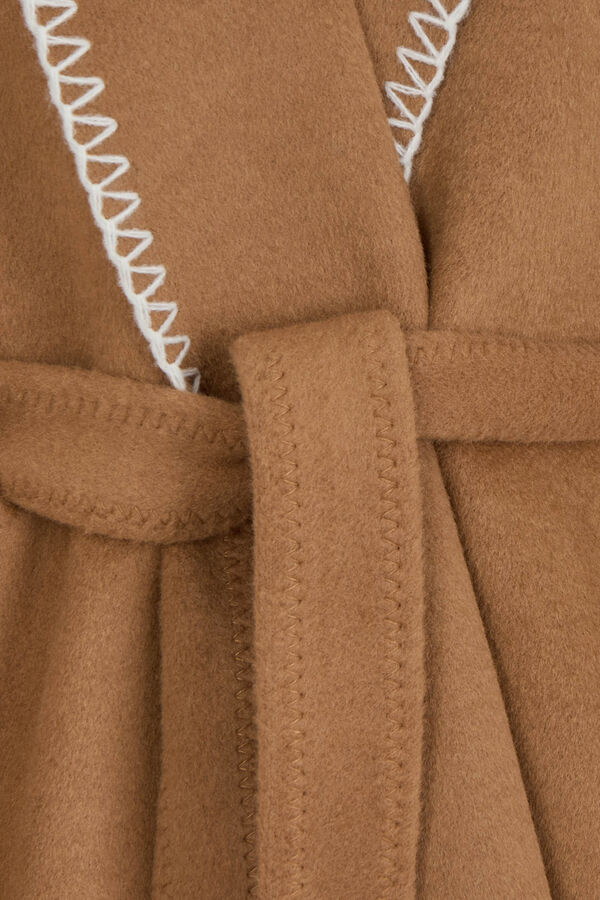 Morgan Capa com cinto Castanho