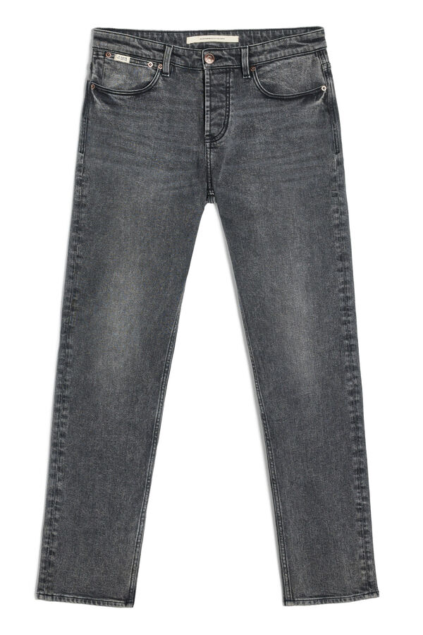Cortefiel Grey slim fit medium wash jeans Grey