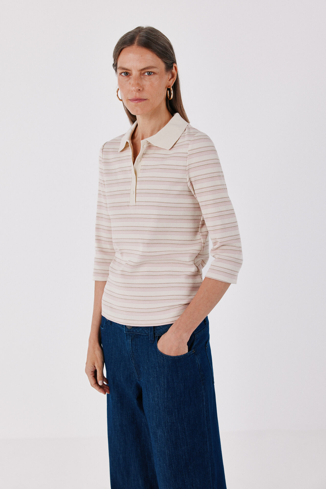 Cortefiel Striped polo shirt