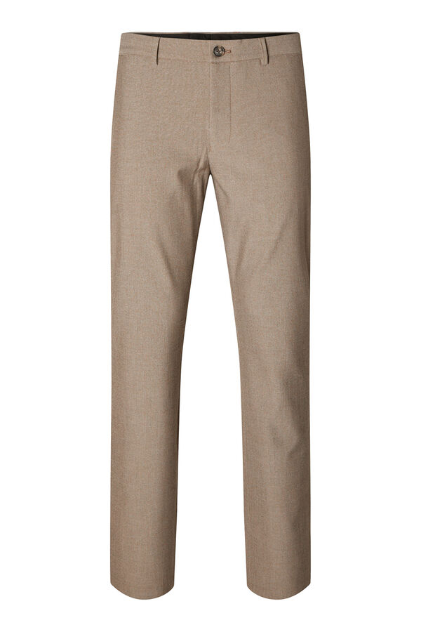 Selected Calça formais slim fit. Tostado