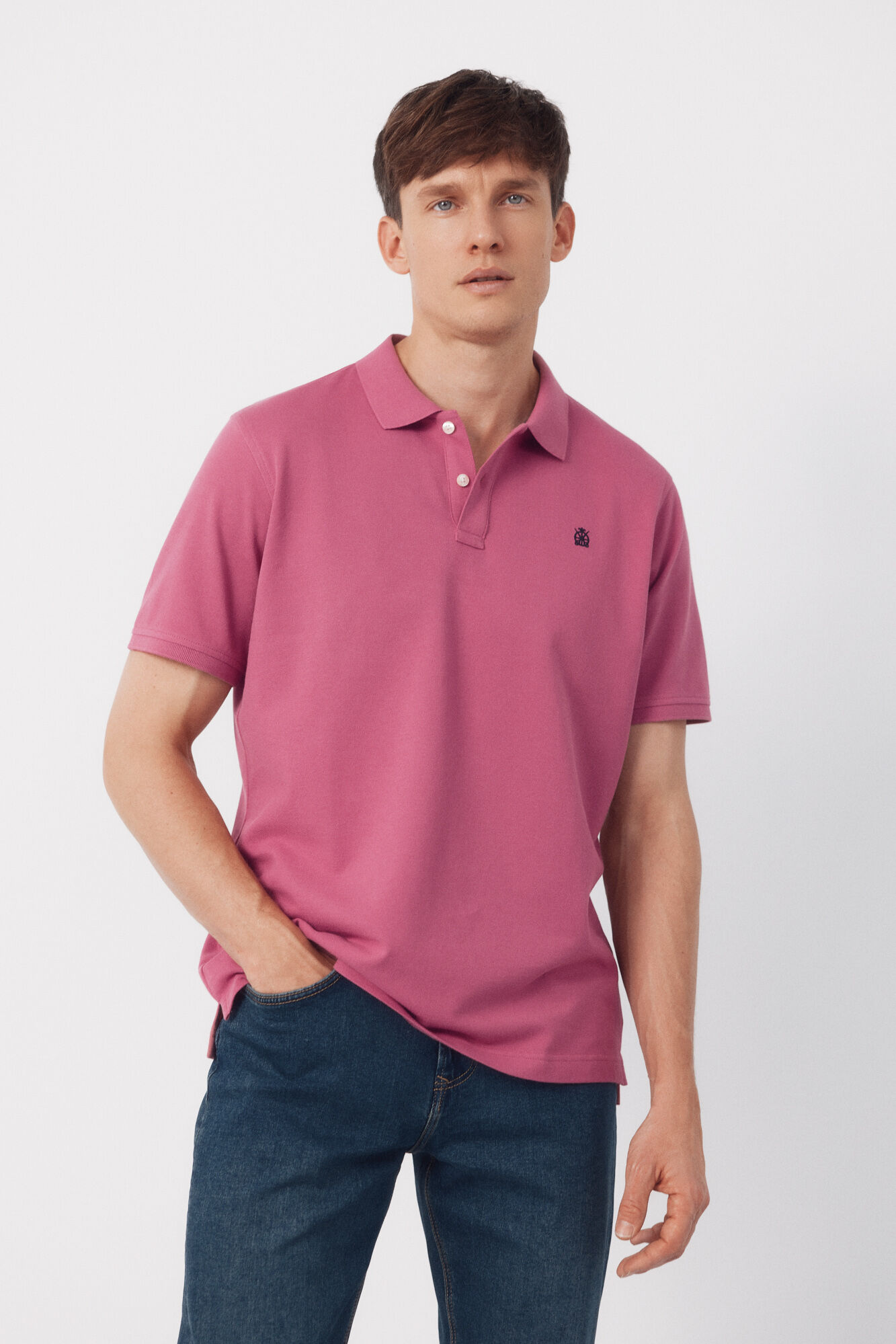 Cortefiel Basic piqu&eacute; polo shirt