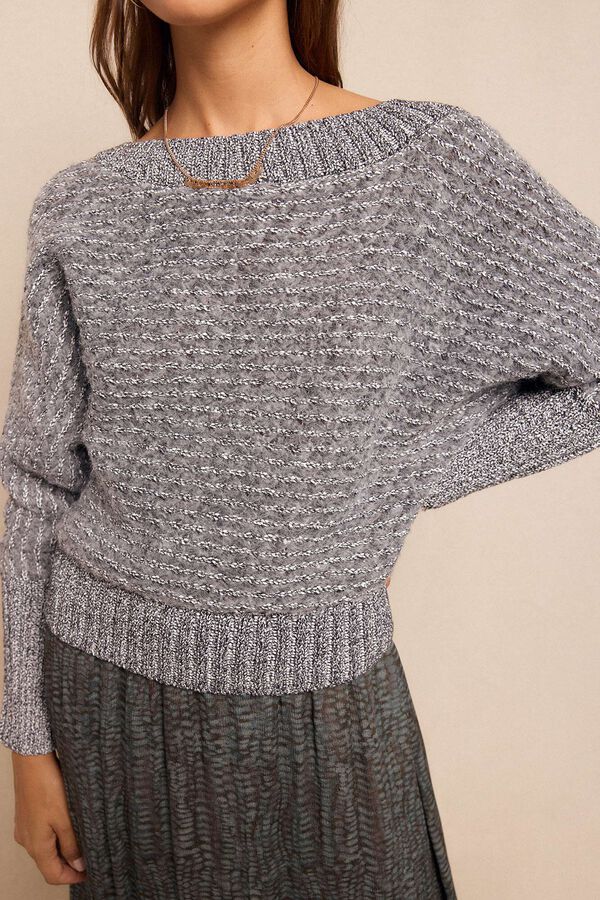 Slowlove Jersey asimétrico Gris