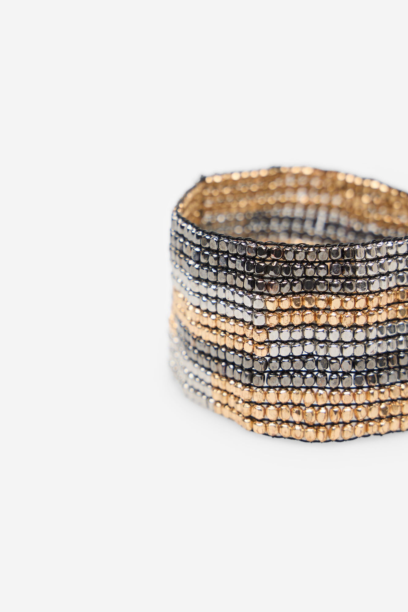 Cortefiel Pulsera beads tricolor