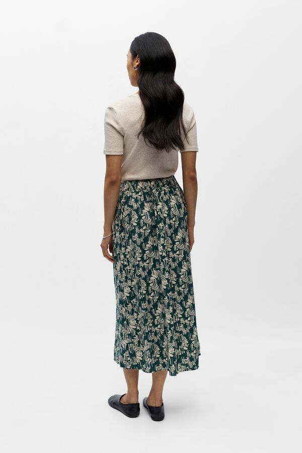 Object Printed midi skirt Turquoise