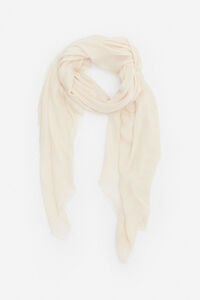 Cortefiel Plain lightweight scarf Ivory