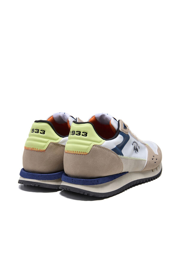 Spagnolo Men's casual running sneakers Ivory