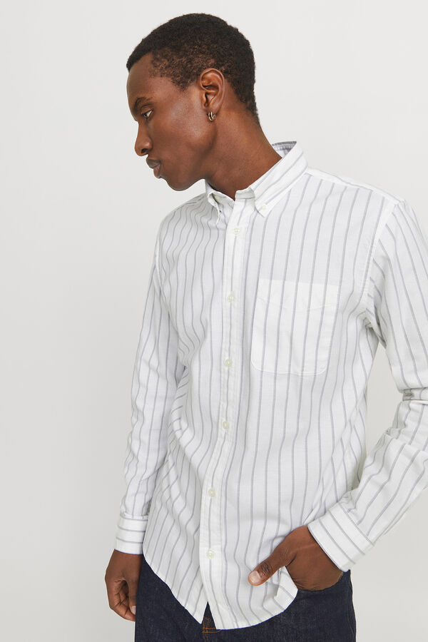 Jack & Jones Camisola oxford slim fit Branco