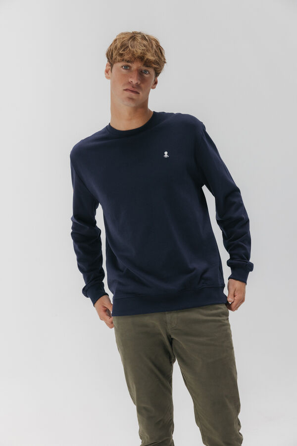 elPulpo Sudadera bordado Heritage Azul marino