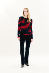 Caroll Camisola Mzoely 100% caxemira Azul