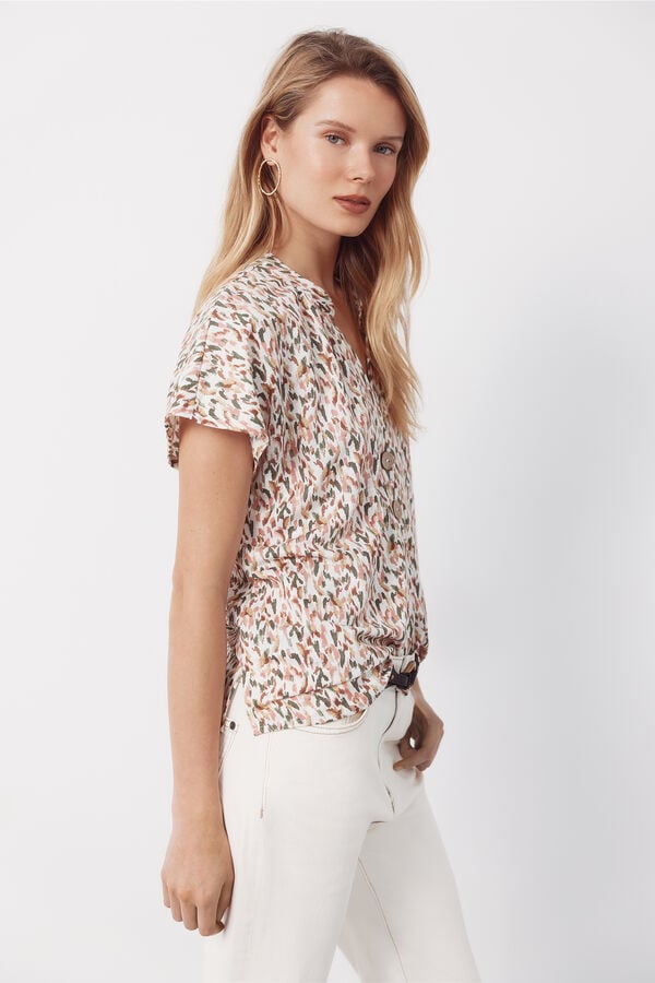 Cortefiel Blusa confort Multicolor