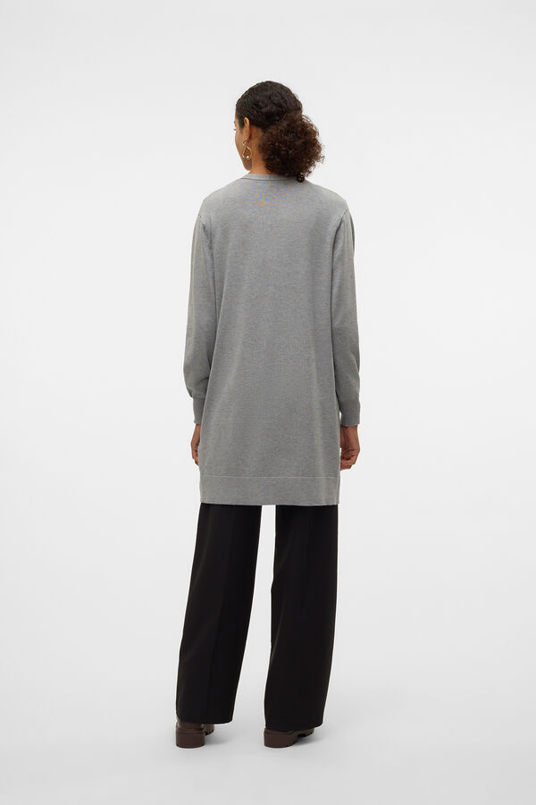 Vero Moda Cardigan midi aberto Cinzento