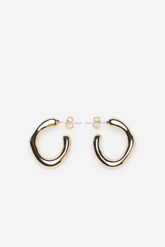 Pendientes de aro irregulares+