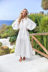 Jaase Vestido comprido em algod&atilde;o
