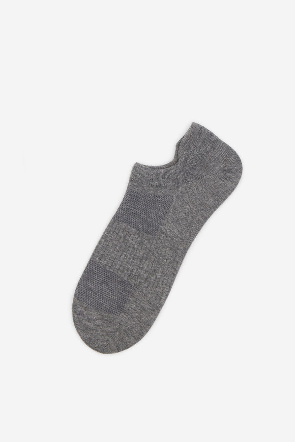 Cortefiel Calcetín tobillero coolmax Gris
