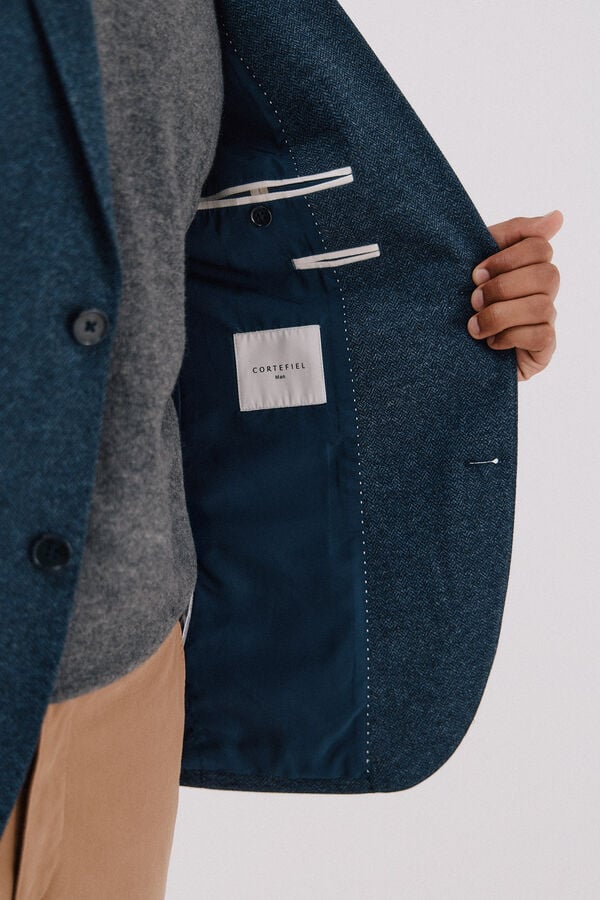 Cortefiel Fine knit jumper Navy