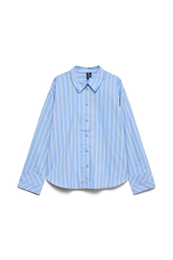 Vero Moda Camisa de riscas corte folgado Azul
