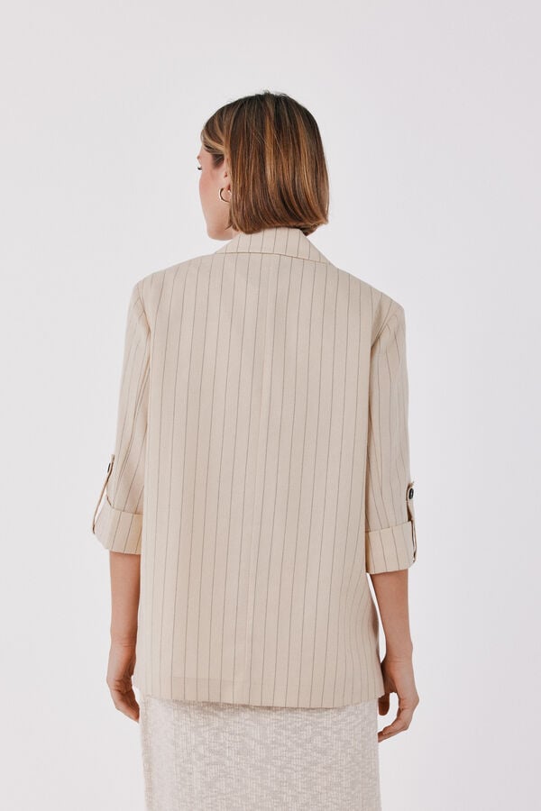 Cortefiel Fluid women's blazer Beige